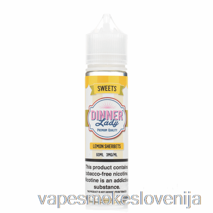 Vape Za Enkratno Uporabo Limonin šerbet - E-tekočina Vape Dinner Lady - 60ml 3mg